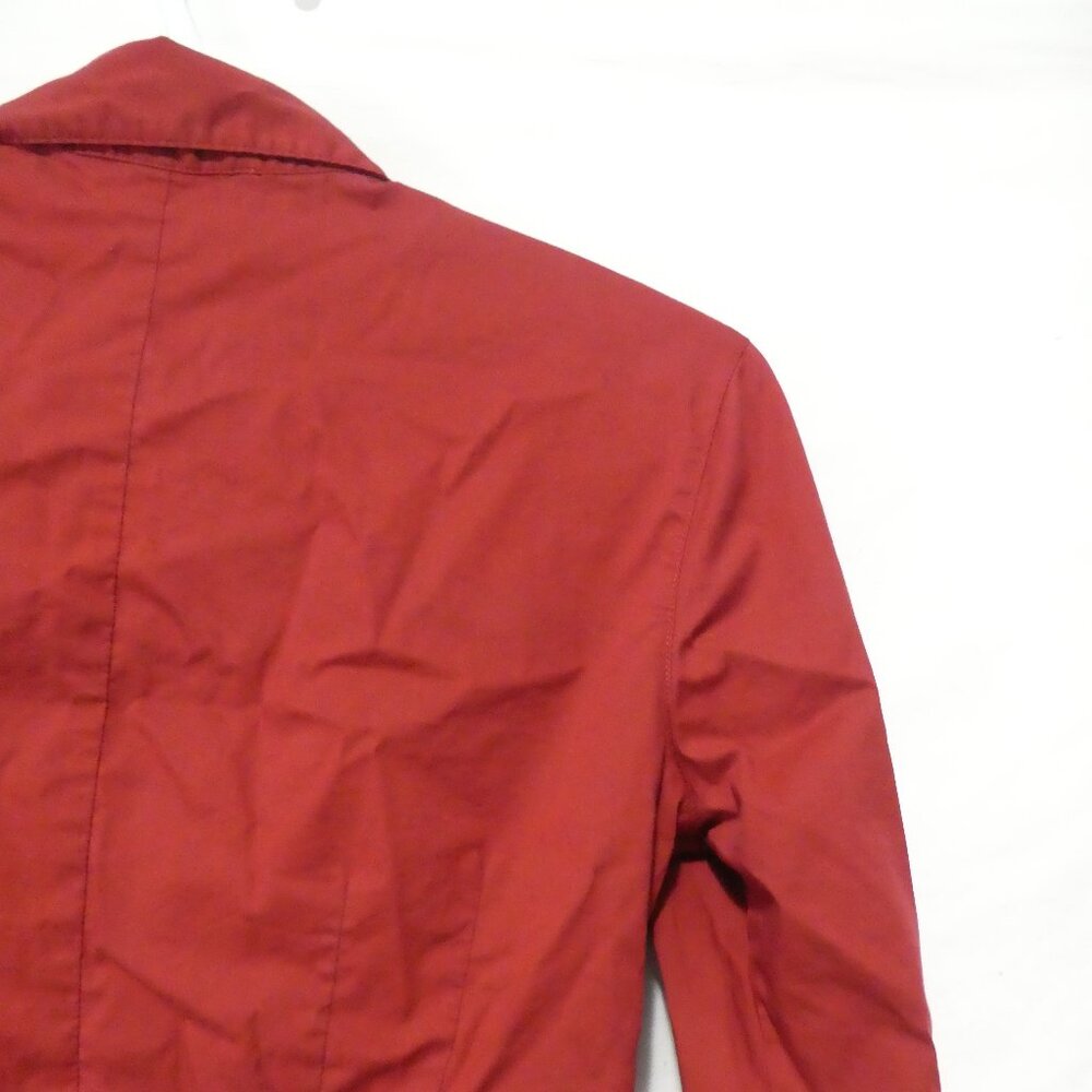 SMART SET | small | Elegant Red Long Sleeve Button-Up Shirt - Picture 12 of 16